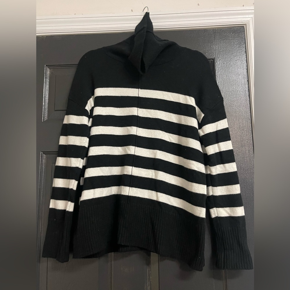 Banana Republic Striped Turtleneck Sweater